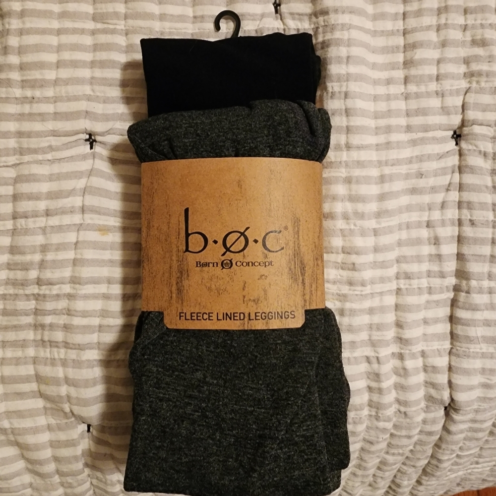 💛 2pk Fleece-lined leggings L/XL